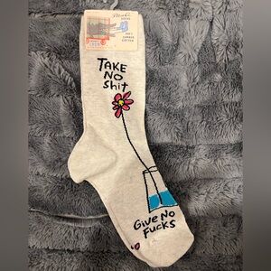 Blue Q Women’s Novelty Crew Socks - Size 5-10 - NWT